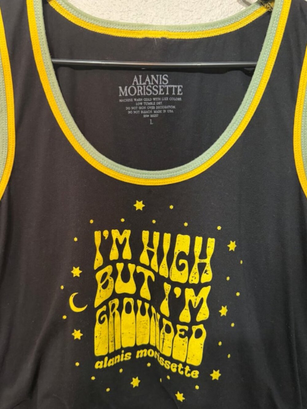 Alanis Morissette "I'm High But I'm Grounded" Tank Top